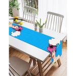 RealHomes Özel Tasarım Dijital Baskılı Dekoratif Süet Runner Realhomes