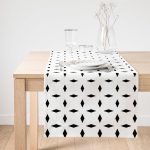 RealHomes Özel Tasarım Dijital Baskılı Dekoratif Süet Runner Realhomes