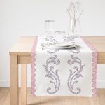 RealHomes Özel Tasarım Dijital Baskılı Dekoratif Süet Runner Realhomes