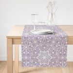 RealHomes Özel Tasarım Dijital Baskılı Dekoratif Süet Runner Realhomes