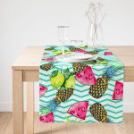 RealHomes Dijital Baskılı Özel Tasarım Süet Runner Realhomes