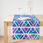 RealHomes Dijital Baskılı Özel Tasarım Süet Runner Realhomes