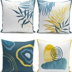 Realhomes Siyah Beyaz Zebra Motifleri 4'lü Kırlent Kılıfı Seti Realhomes