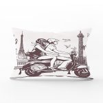 Aşk Temalı Dijital Baskılı Dekoratif Dikdörtgen Yastık Kırlent Kılıfı Realhomes