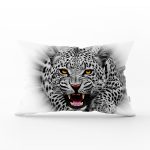 Kaplan Resimli Dijital Baskılı Dekoratif Dikdörtgen Yastık Kırlent Kılıfı Realhomes