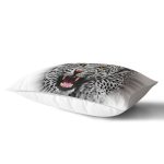 Kaplan Resimli Dijital Baskılı Dekoratif Dikdörtgen Yastık Kırlent Kılıfı Realhomes