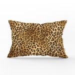 Leopar Desen Dijital Baskılı Dekoratif Dikdörtgen Yastık Kırlent Kılıfı Realhomes