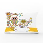 - Rh-Dik-125-Gorsel1 - Realhomes Baykuş Desenli Dijital Baskılı Dekoratif Dikdörtgen Yastık Kırlent Kılıfı Realhomes