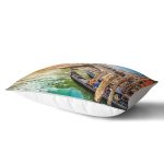 Modern Venedik Resimli Dijital Baskılı Dekoratif Dikdörtgen Yastık Kırlent Kılıfı Realhomes