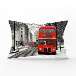 Modern Şehir Temalı Dijital Baskılı Dekoratif Dikdörtgen Yastık Kırlent Kılıfı Realhomes