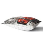 Modern Şehir Temalı Dijital Baskılı Dekoratif Dikdörtgen Yastık Kırlent Kılıfı Realhomes