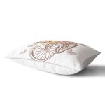 Bisiklet Desen Dijital Baskılı Dekoratif Dikdörtgen Yastık Kırlent Kılıfı Realhomes