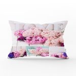 Çiçek Bahçesi Dijital Baskılı Dekoratif Dikdörtgen Yastık Kırlent Kılıfı Realhomes