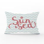 Sun Sea Dijital Baskılı Dekoratif Dikdörtgen Yastık Kırlent Kılıfı Realhomes