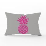 - Rh-Dik-2016-Gorsel1 - Realhomes Gri Zemin Ananas Baskılı Dijital Dikdörtgen Yastık Kırlent Kılıfı Realhomes