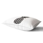 Siyah Beyaz Ananas Baskılı Dekoratif Dikdörtgen Yastık Kırlent Kılıfı Realhomes
