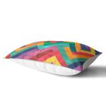 Renkli Geometrik Desen Dijital Baskılı Dikdörtgen Yastık Kırlent Kılıfı Realhomes