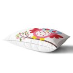 - Rh-Dik-205-Gorsel2 - Realhomes Baykuş Resimli Dijital Baskılı Dekoratif Dikdörtgen Yastık Kırlent Kılıfı Realhomes