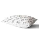 - Rh-Dik-2070-Gorsel2 - Realhomes Siyah Beyaz Yaprak Motifli Modern Dikdörtgen Yastık Kırlent Kılıfı Realhomes