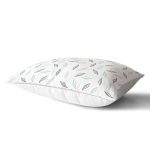 - Rh-Dik-2072-Gorsel2 - Realhomes Beyaz Temalı Yaprak Desenli Dijital Baskılı Modern Dikdörtgen Yastık Kılıfı Realhomes