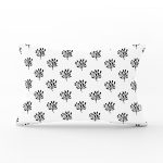 Siyah Beyaz Yaprak Motifli Dekoratif Dikdörtgen Yastık Kırlent Kılıfı Realhomes