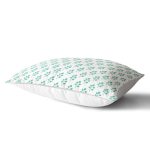 - Rh-Dik-2075-Gorsel2 - Realhomes Beyaz Mint Yeşili Yaprak Motifli Dekoratif Dikdörtgen Yastık Kırlent Kılıfı Realhomes