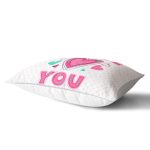 Puanlı Love You Baskılı Dijital Baskılı Dikdörtgen Kırlent Kılıfı Realhomes