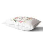 Save The Date Çiçek Desenli Dijital Baskılı Dekoratif Dikdörtgen Yastık Kılıfı Realhomes