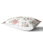 Özel Tasarım Çiçek Temalı Dijital Baskılı Dekoratif Dikdörtgen Kırlent Kılıfı Realhomes