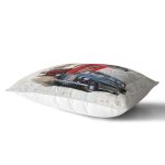 London Car Dijital Baskılı Dekoratif Dikdörtgen Yastık Kırlent Kılıfı Realhomes