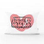 Özel Tasarım Kalp Ve Yazılı Dijital Baskılı Modern Dikdörtgen Yastık Kılıfı Realhomes