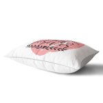 Özel Tasarım Kalp Ve Yazılı Dijital Baskılı Modern Dikdörtgen Yastık Kılıfı Realhomes