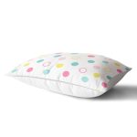 Renkli Puantiyeli Dijital Baskılı Dekoratif Dikdörtgen Kırlent Kılıfı Realhomes