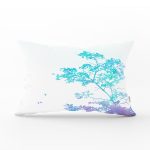 Çiçek Desenli Dijital Baskılı Dekoratif Dikdörtgen Yastık Kırlent Kılıfı Realhomes