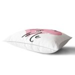 You & Me Kalp Yazılı Dijital Baskılı Dekoratif Dikdörtgen Yastık Kırlent Kılıfı Realhomes