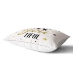 - Rh-Dik-2136-Gorsel2 - Realhomes Be Youtıful Yazı Desenli Dijital Baskılı Modern Dikdörtgen Yastık Kılıfı Realhomes