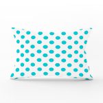 - Rh-Dik-2154-Gorsel1 - Realhomes Turkuaz Puantiyeli Dijital Baskılı Dekoratif Dikdörtgen Kırlent Kılıfı Realhomes