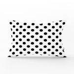 - Rh-Dik-2158-Gorsel1 - Realhomes Siyah Puantiyeli Dijital Baskılı Modern Dikdörtgen Yastık Kırlent Kılıfı Realhomes