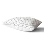 Gri Geometrik Desenli Dijtal Baskılı Dekoratif Dikdörtgen Kırlent Kılıfı Realhomes