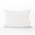 Özel Tasarım Geometrik Desenli Dijital Baskılı Dikdörtgen Kırlent Kılıfı Realhomes