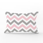 Modern Renkli Zigzag Desenli Dijştal Baskılı Dikdörtgen Yastık Kılıfı Realhomes