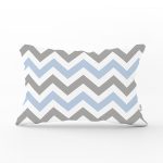 - Rh-Dik-2176-Gorsel1 - Realhomes  Gri Mavi Zigzag Desenli Dijital Baskılı Modern Dikdörtgen Kırlent Kılıfı Realhomes