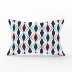 Renkli Geometrik Desenli Dijital Baskılı Modern Dikdörtgen Yastık Kılıfı Realhomes