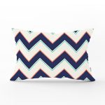 Renkli Zigzag Desenli Dijital Baskılı Dekoratif Dikdörtgen Kırlent Kılıfı Realhomes