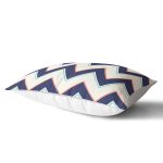 Renkli Zigzag Desenli Dijital Baskılı Dekoratif Dikdörtgen Kırlent Kılıfı Realhomes