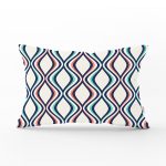 Özel Tasarım Geometrik Desenli Dijital Baskılı Dikdörtgen Kırlent Kılıfı Realhomes