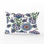 Porselen Deseni Dijital Baskılı Dekoratif Kırlent Dikdörtgen Yastık Kılıfı Realhomes