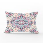 Damask Desen Motifli Dekoratif Dikdörtgen Yastık Kırlent Kılıfı Realhomes