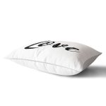 - Rh-Dik-2238-Gorsel2 - Realhomes Love Yazı Desenli Dijital Baskılı Dekoratif Dikdörtgen Yastık Kırlent Kılıfı Realhomes