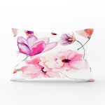 - Rh-Dik-2243-Gorsel1 - Realhomes Beyaz Zeminli Çiçek Temalı Dijital Baskılı Modern Dikdörtgen Kırlent Kılıfı Realhomes